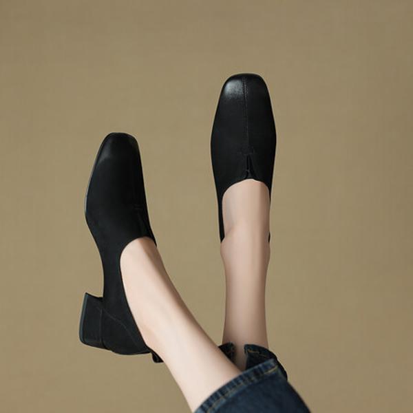 Elegant Handcrafted Genuine Leather Women's Shoes with Luxury Craftsmanship(Egupai8882月-35)