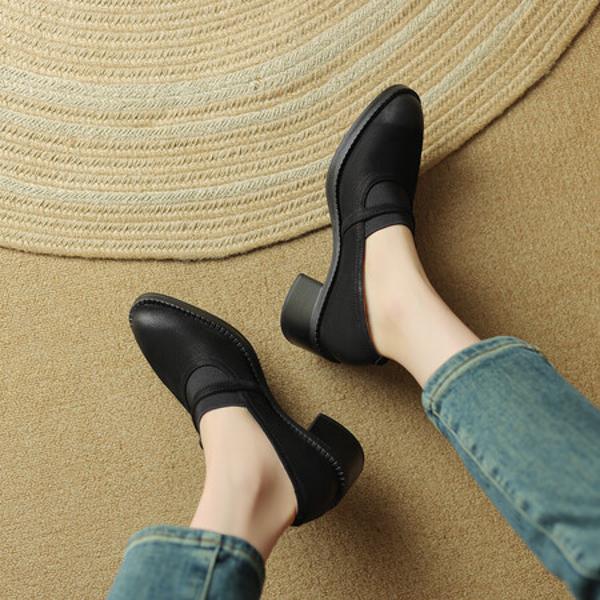 Elegant Handmade Leather Women’s Shoes - Luxury Craftsmanship(Egupai8882586)