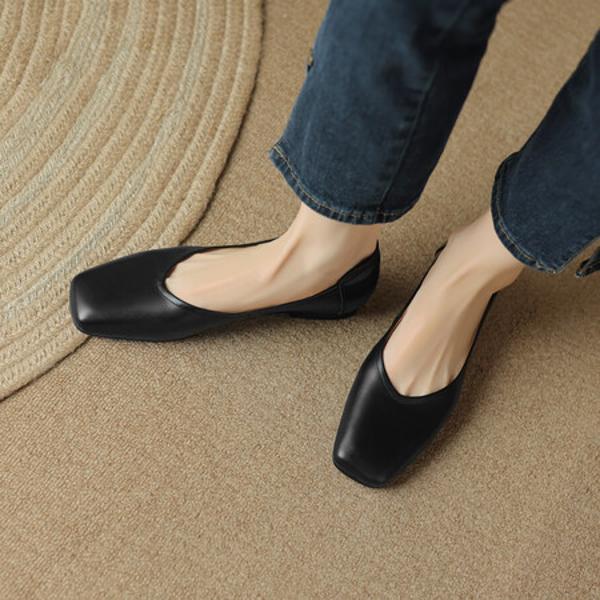 Elegant Handcrafted Genuine Leather Women's Shoes: A Luxurious Craftsmanship Experience(Egupai8882630)