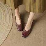 Elegant Handcrafted Genuine Leather Women's Shoes: A Luxurious Craftsmanship Experience(Egupai8882630)