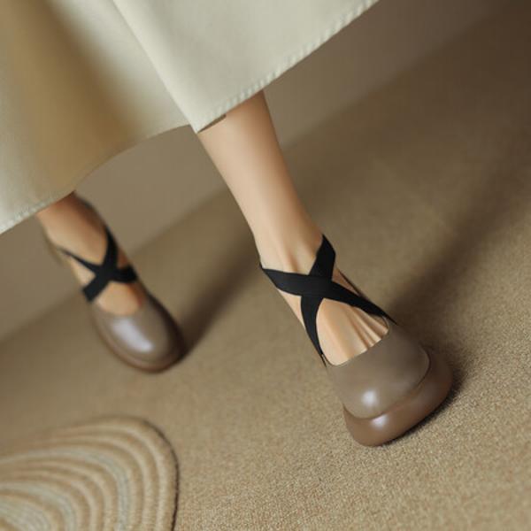 Elegance in Every Step: Handmade Luxury Leather Women's Shoes Crafted with Precision(Egupai8882650)