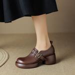 Handcrafted Luxury Leather Women’s Shoes, Exquisite Elegance(Egupai8882651)