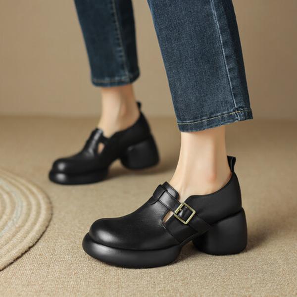 Handcrafted Luxury Leather Women’s Shoes, Exquisite Elegance(Egupai8882651)