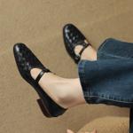Exquisite Handcrafted Leather Women's Shoes: Elegance in Every Stitch(Egupai8882652)