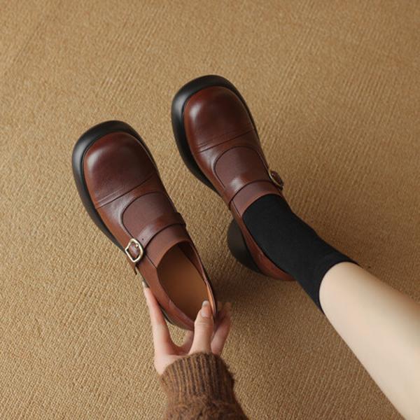 Luxurious Handcrafted Leather Women’s Shoes(Egupai8882743)
