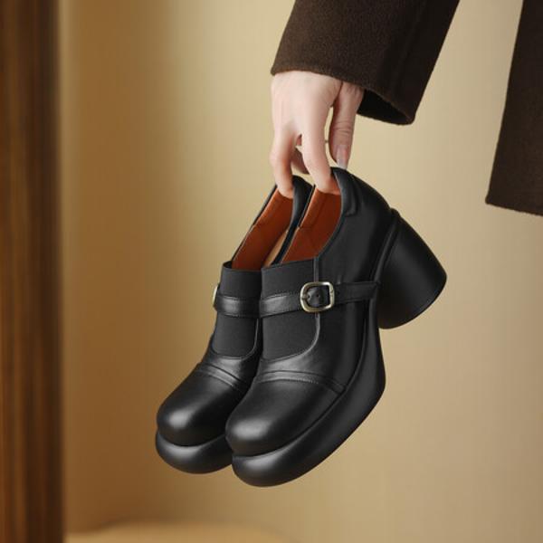 Luxurious Handcrafted Leather Women’s Shoes(Egupai8882743)