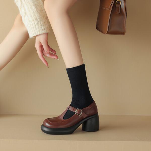 Exquisite Handcrafted Leather Women's Shoes: Luxury & Elegance(Egupai8882742)