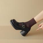 Exquisite Handcrafted Leather Women's Shoes: Luxury & Elegance(Egupai8882742)