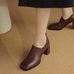 Handcrafted Leather Women's Shoes: Luxurious Elegance(Egupai8882750)