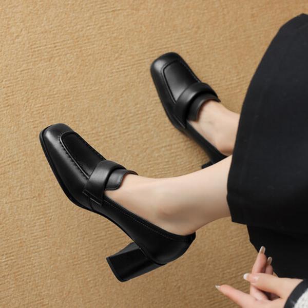 Handcrafted Genuine Leather Women's Shoes – Elegant Luxury Craftsmanship(Egupai8882747)