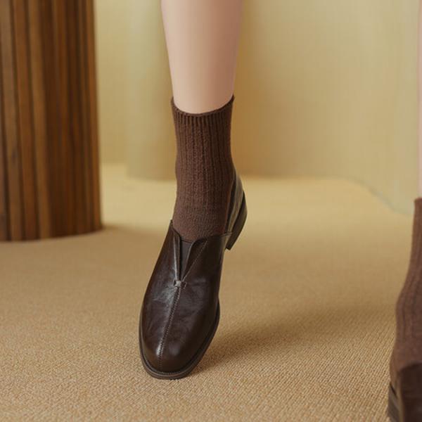 Elegant Handcrafted Genuine Leather Women’s Shoes(Egupai8882739)