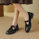 Luxurious Handcrafted Leather Women's Shoes: Elegance in Every Stitch(Egupai8882734)