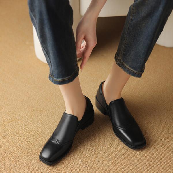 Elegance Redefined: Handcrafted Genuine Leather Women's Shoes(Egupai8882761)