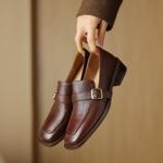 Luxurious Handcrafted Genuine Leather Women's Shoes with Elegance(Egupai8882759)