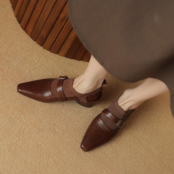Handcrafted Real Leather Women's Shoes: Elegance meets Luxury Quality(Egupai8882766)