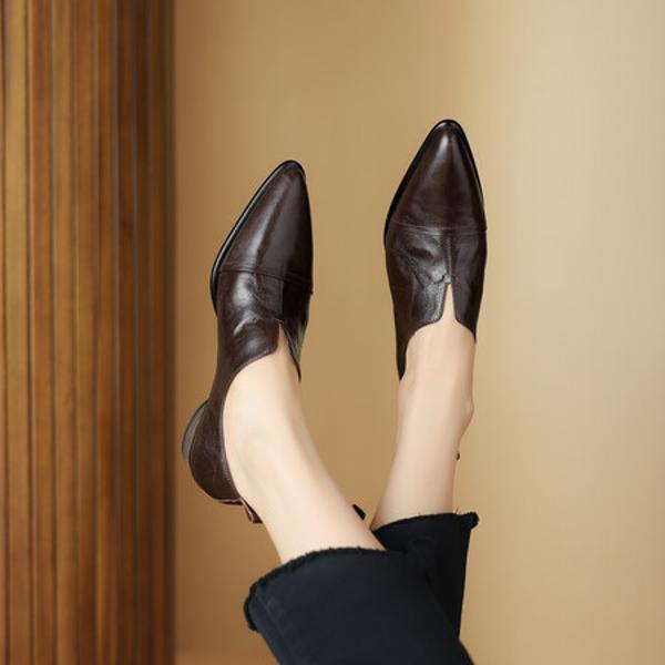 Luxury Handmade Leather Women's Shoes Crafted to Perfection(Egupai8882765)