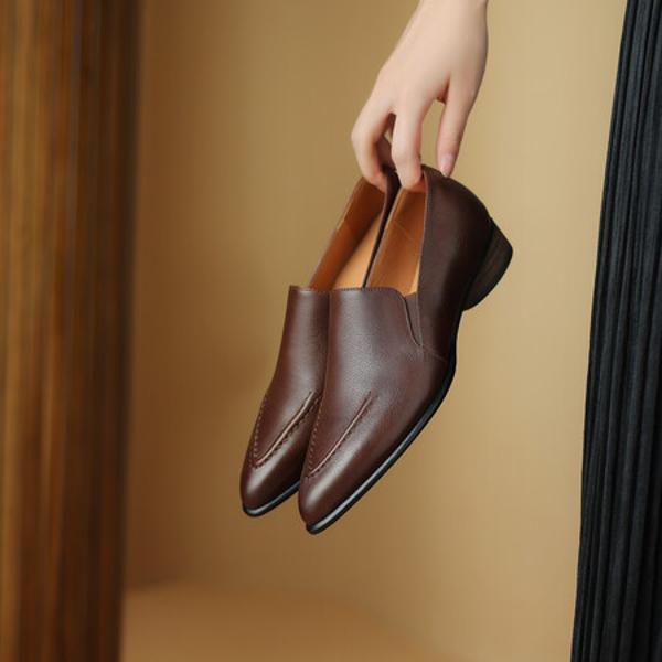 Luxurious Handmade Genuine Leather Women's Shoes: Exquisite Craftsmanship(Egupai8882763)