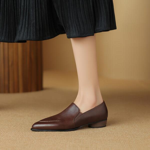 Luxurious Handmade Genuine Leather Women's Shoes: Exquisite Craftsmanship(Egupai8882763)