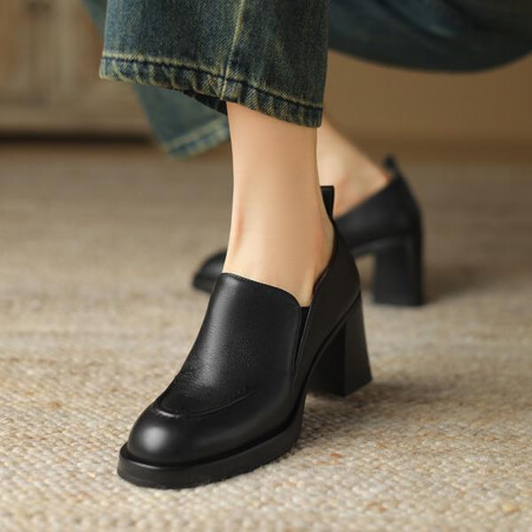 Handcrafted Genuine Leather Women's Shoes: A Blend of Elegance and Luxury(Egupai8882795)