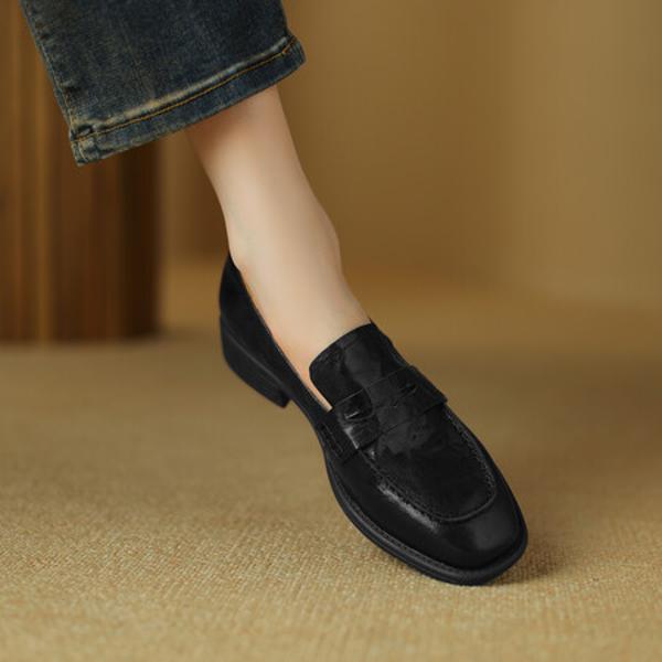 Exquisite Handcrafted Leather Women's Shoes - Luxury Elegance(Egupai8882780)