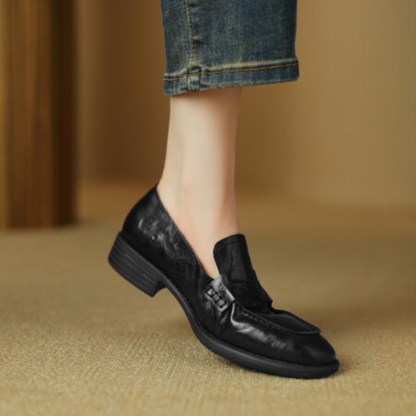 Exquisite Handcrafted Leather Women's Shoes - Luxury Elegance(Egupai8882780)