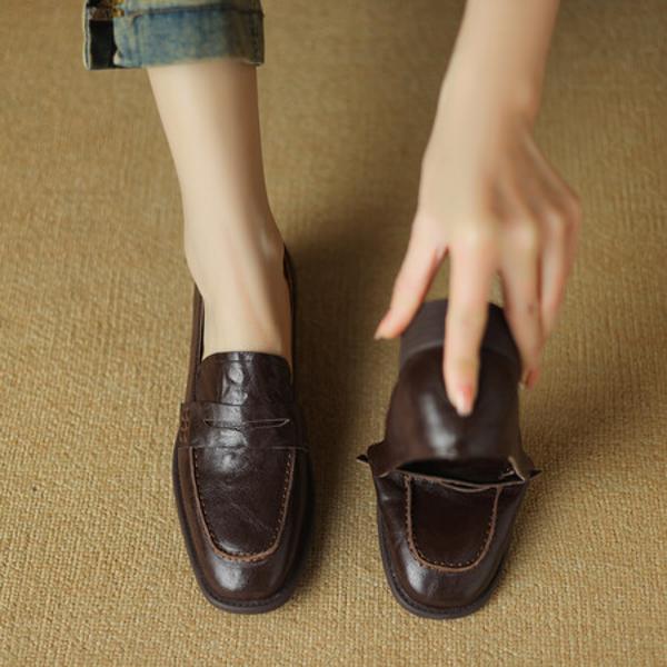 Exquisite Handcrafted Leather Women's Shoes - Luxury Elegance(Egupai8882780)