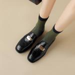 Handcrafted Genuine Leather Women's Shoes - Luxurious Elegance(Egupai8882771)
