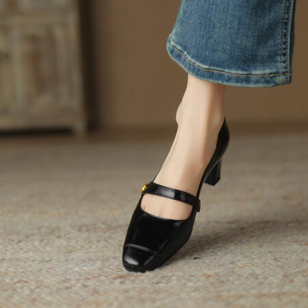 Handcrafted Genuine Leather Women's Shoes - Luxury Elegance with Premium Craftsmanship(Egupai8882802)