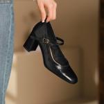 Elegant Handcrafted Leather Women's Shoes of Luxury Quality(Egupai8882829)
