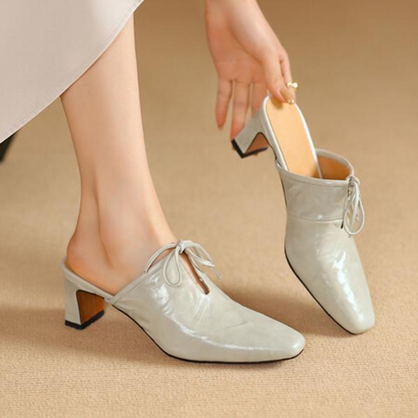 Handcrafted Luxury Leather Women's Shoes - Elegant Craftsmanship(Egupai8882858)