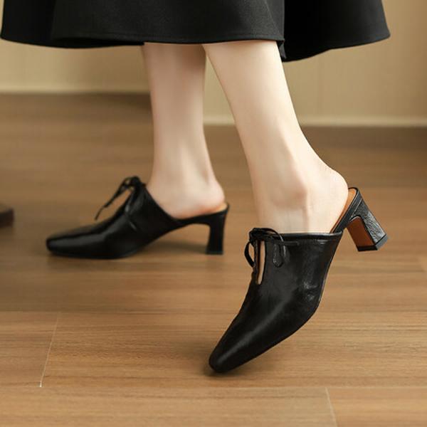 Handcrafted Luxury Leather Women's Shoes - Elegant Craftsmanship(Egupai8882858)