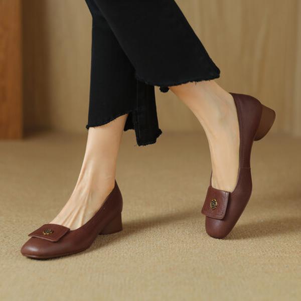 Handcrafted Genuine Leather Women’s Shoes - Exquisite Elegance(Egupai8882869)