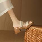 Sophisticated Handmade Leather Women’s Shoes(Egupai8882910)