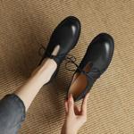 Elegantly Crafted Genuine Leather Handmade Women's Shoes of Luxe Quality(Egupai8882933)