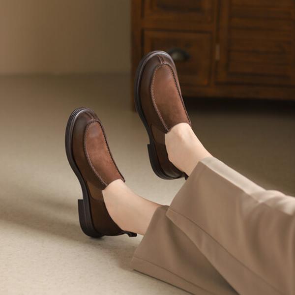 Handcrafted Genuine Leather Women’s Shoes – Luxurious Elegance(Egupai8882927)