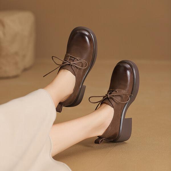 Elegant Handmade Leather Women's Shoes - Luxury Craftsmanship(Egupai8882962)