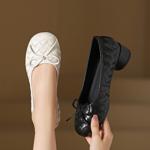 Elegant Handcrafted Leather Women’s Shoes - Luxury Craftsmanship(Egupai8882980)