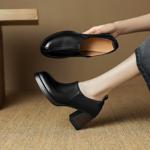 Exquisite Handmade Leather Women’s Shoes: Luxury Craftsmanship for Elegance(Egupai8882958)