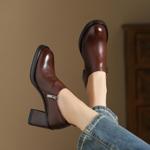 Exquisite Handcrafted Leather Women's Shoes: Luxury and Elegance Redefined(Egupai8882963)