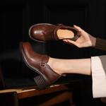 Handcrafted Leather Women's Shoes: Elegance in Every Stitch(Egupai8882975)