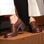 Handcrafted Leather Women's Shoes: Elegance in Every Stitch(Egupai8882975)