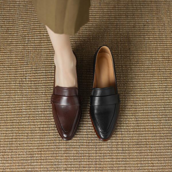 Handcrafted Luxury Leather Women's Shoes(Egupai8882957)