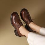 Luxurious Handmade Leather Women's Shoes - Elegance in Every Stitch(Egupai8882973)