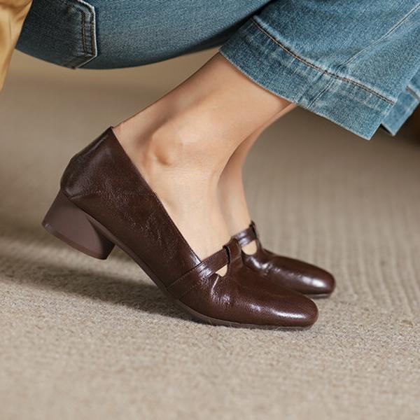 Handcrafted Luxury Leather Women’s Shoes with Timeless Elegance(Egupai8882991)