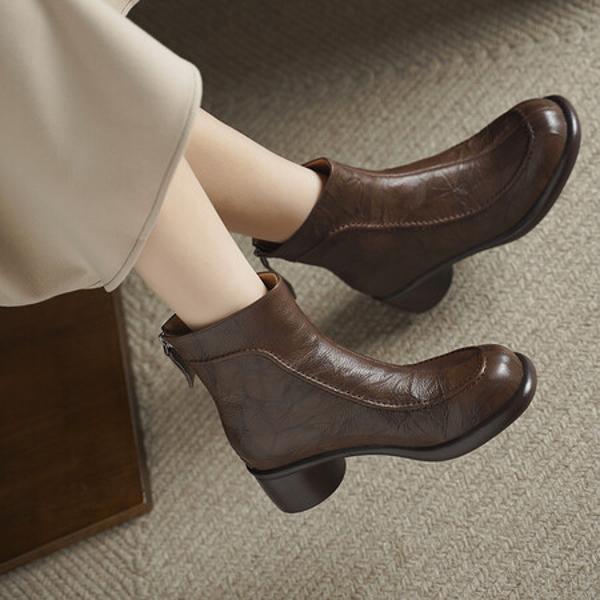 Handcrafted Luxurious Leather Women's Shoes(Egupai8883075)