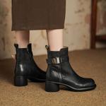 Handcrafted Genuine Leather Women's Shoes: Elegant Luxury Quality(Egupai8883072)