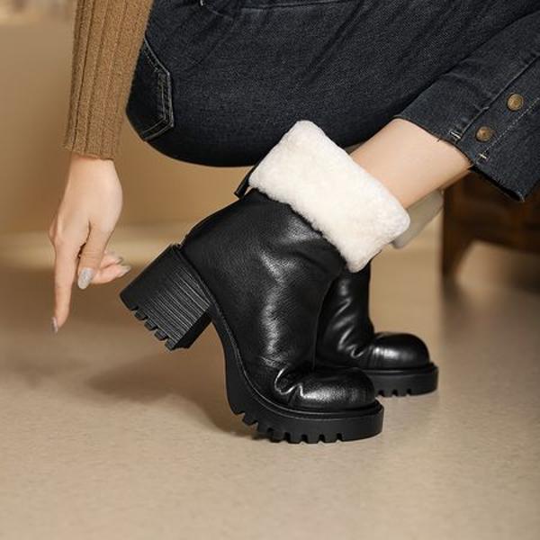 Elevate Elegance: Handcrafted Genuine Leather Women's Shoes(Egupai8883087)