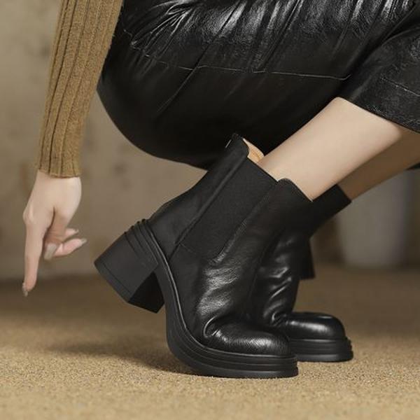 Handcrafted Genuine Leather Women's Shoes: Elegant Luxury with Superior Craftsmanship(Egupai8883091)