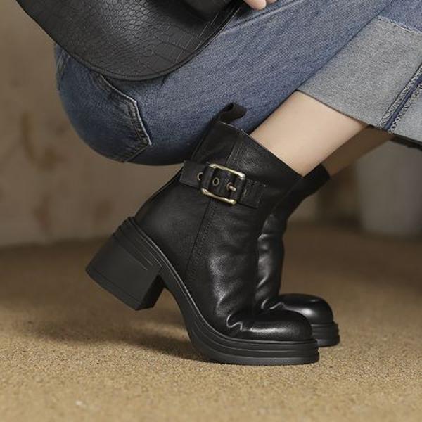 Elevate Your Style with Luxurious Handmade Genuine Leather Women's Shoes(Egupai8883090)