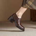 Elegant Handcrafted Leather Women's Shoes with Luxury Craftsmanship(Egupai8883113)